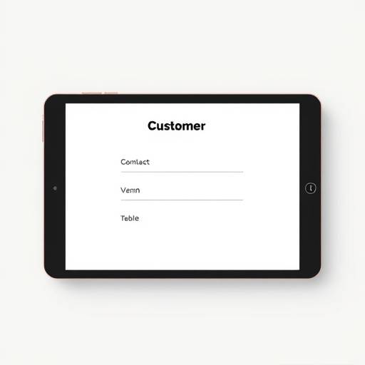 A person filling out a contact form on a tablet, symbolizing customer support